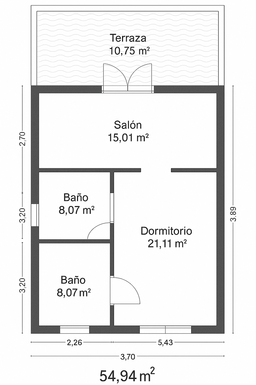Villa Amarilla floorplan